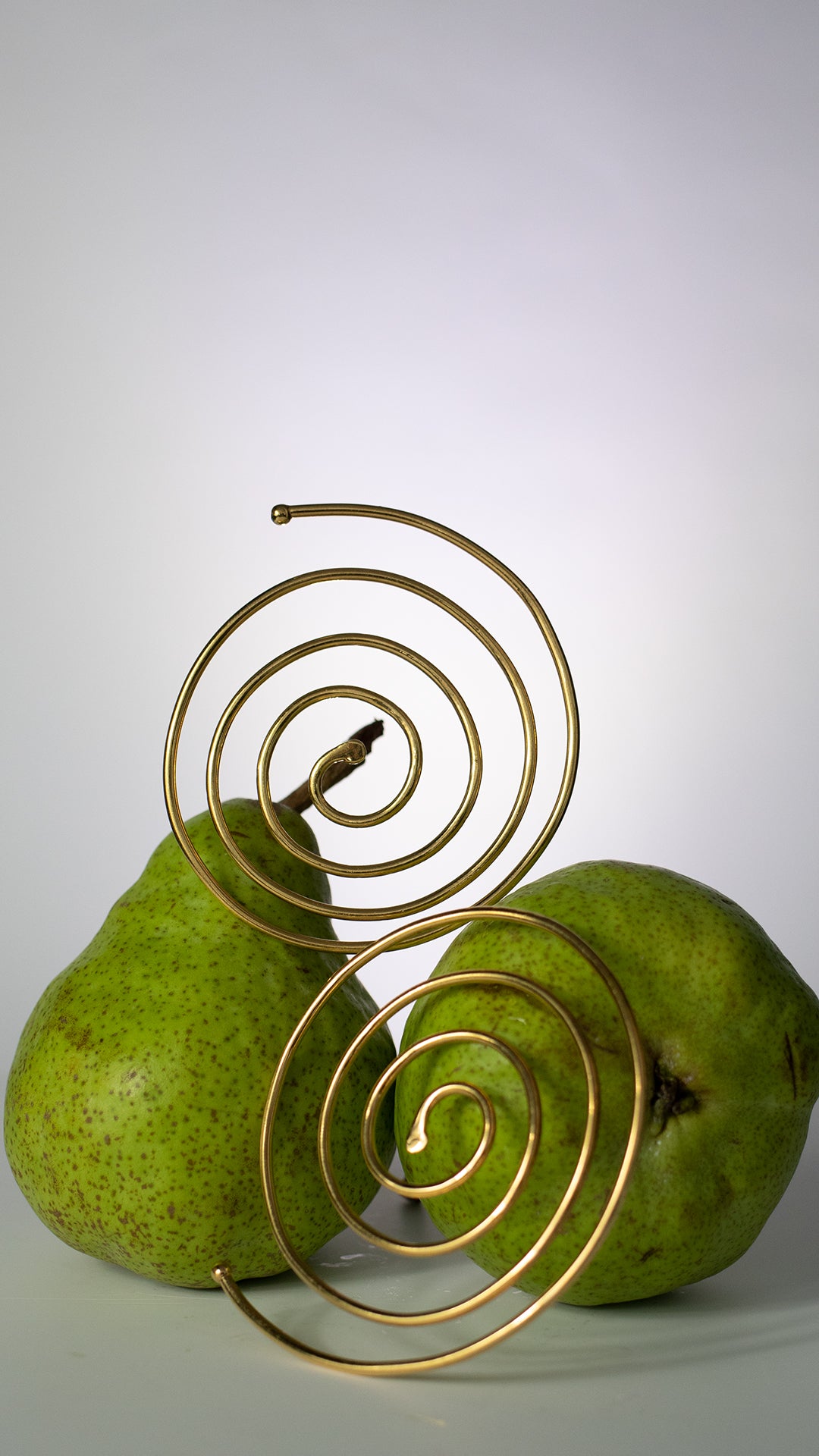 Aretes Dorados Espiral