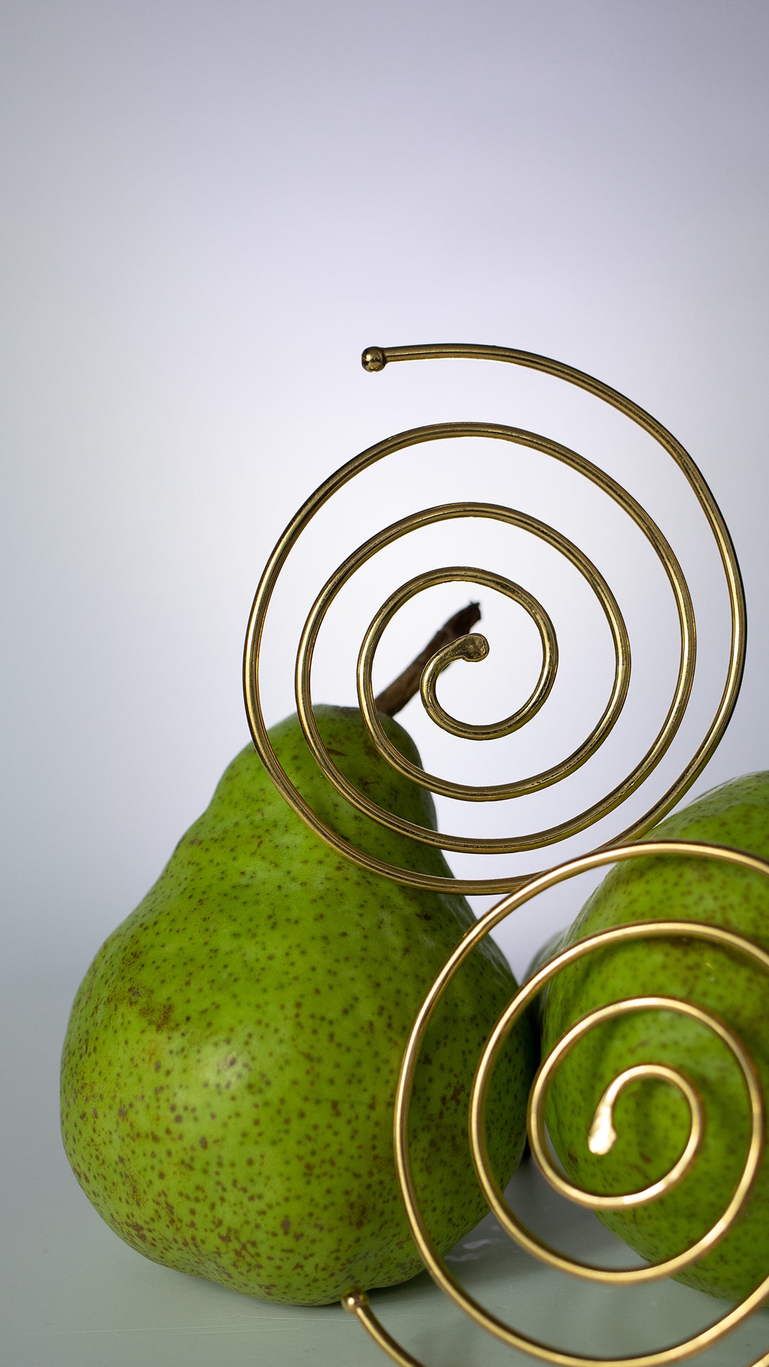 Aretes Dorados Espiral