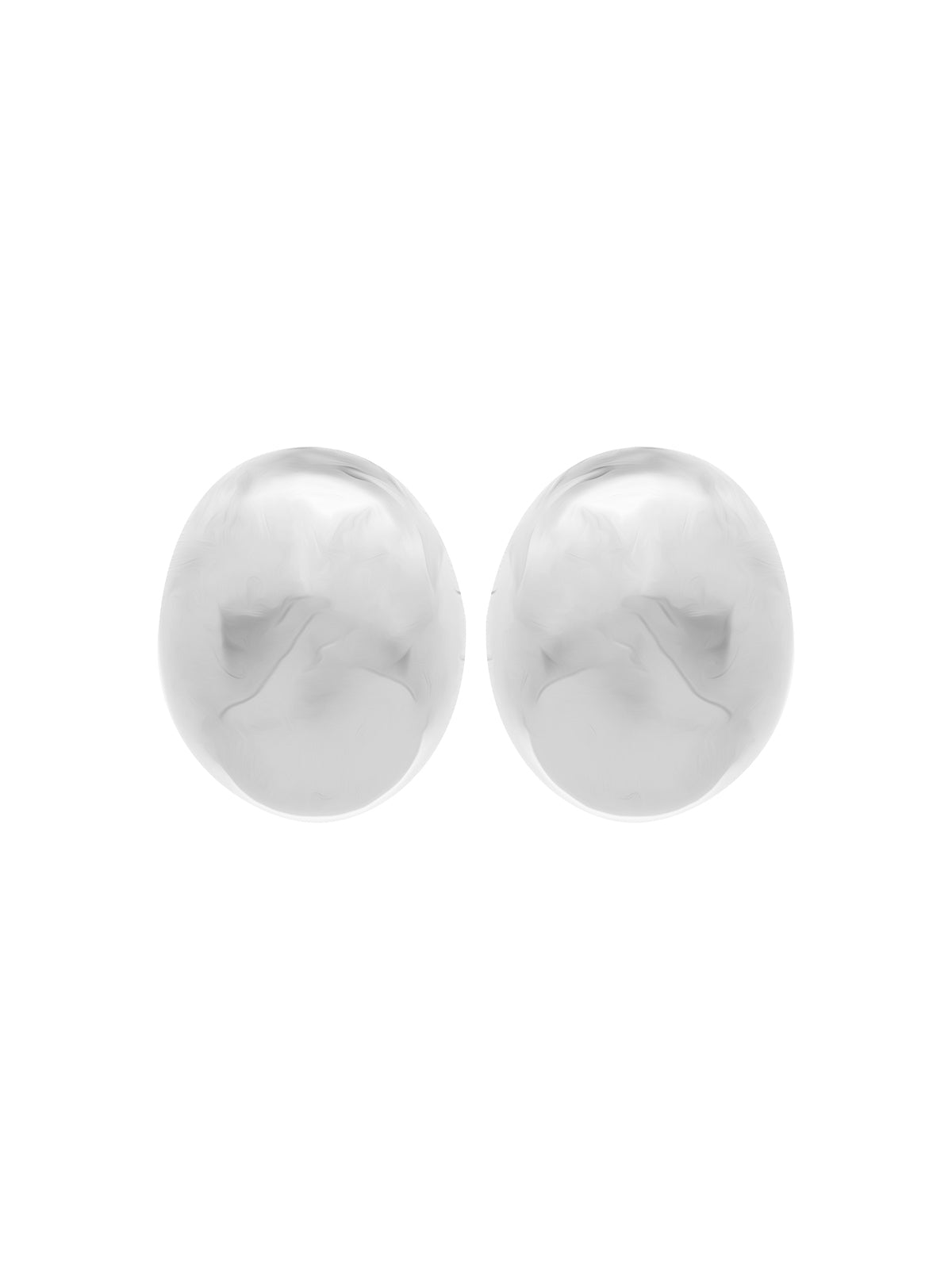 Aretes Plateados Chunky