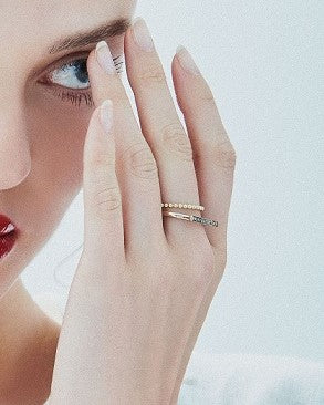 Anillo Rosa Barra Zirconia