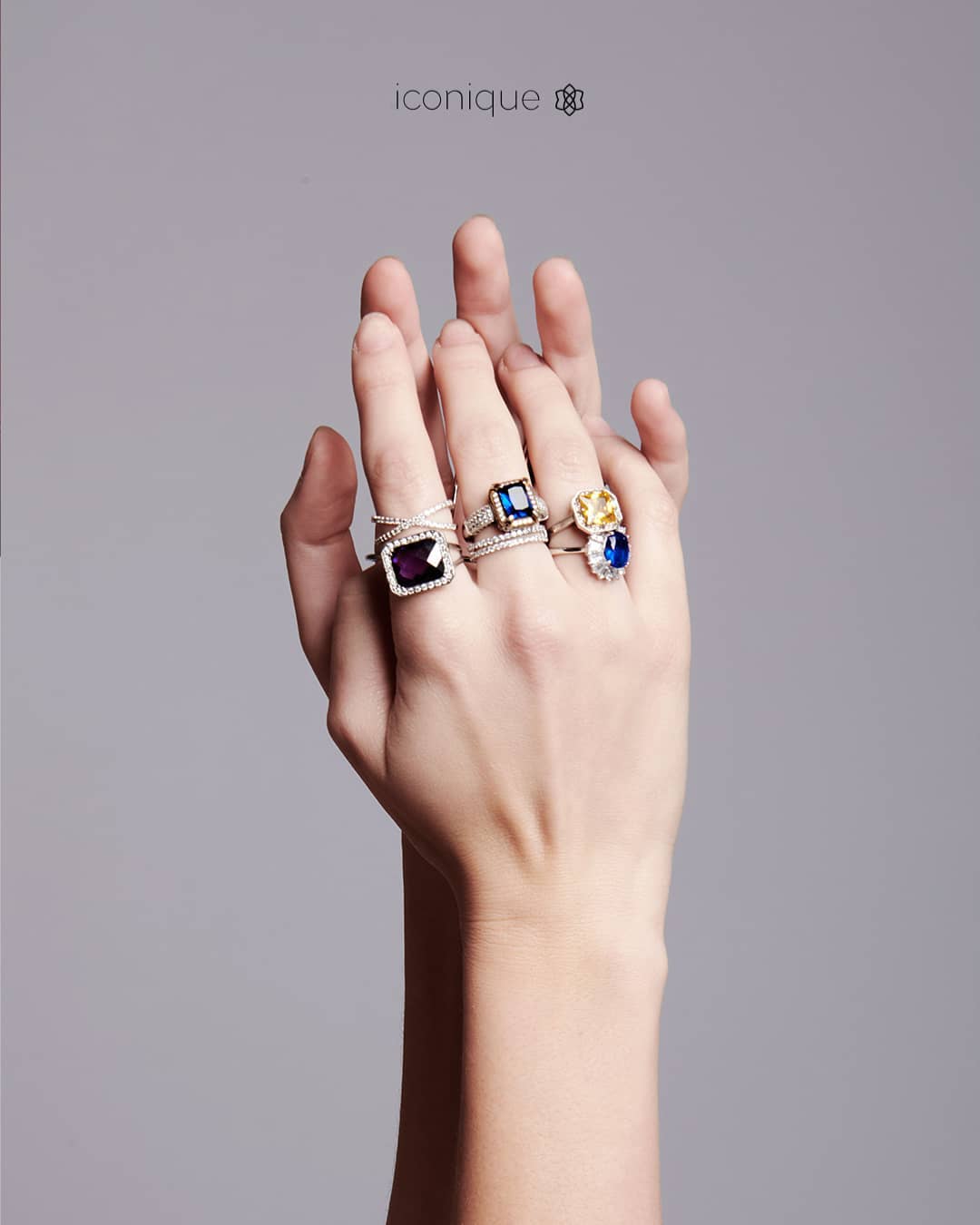 Anillo Cruzado Plata Zirconia Blanca