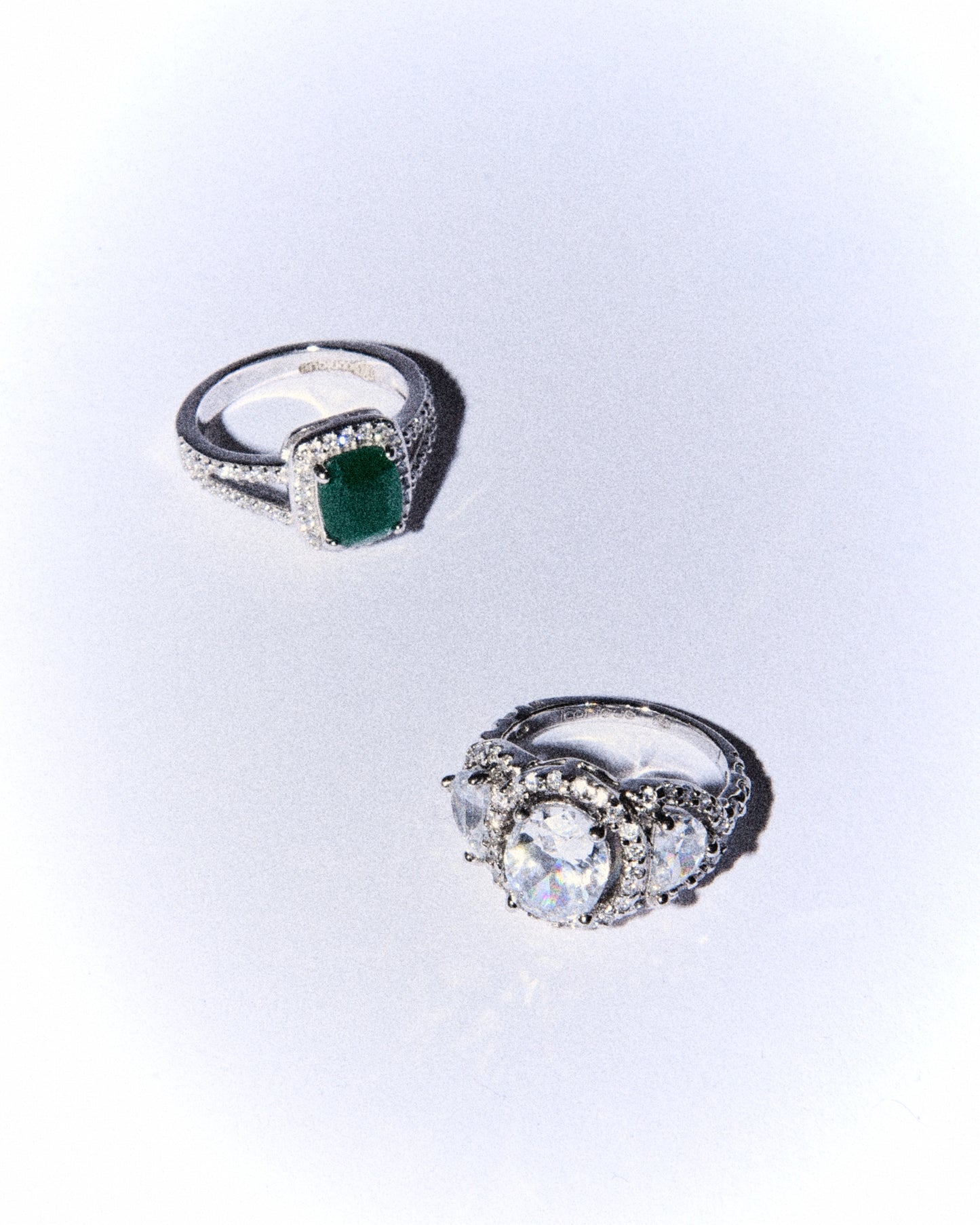 Anillo Plata Zirconia Verde