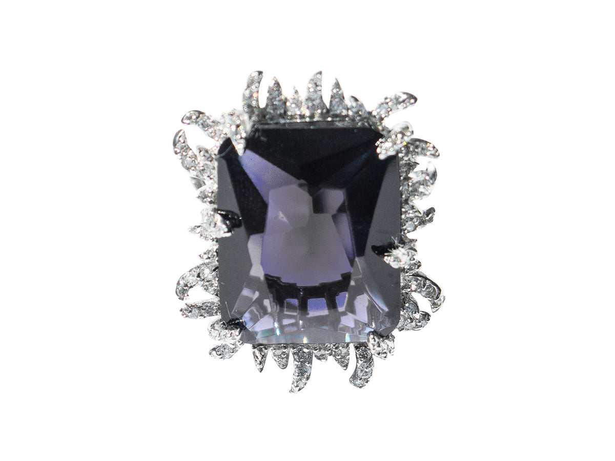 Anillo Plata Cuadro
