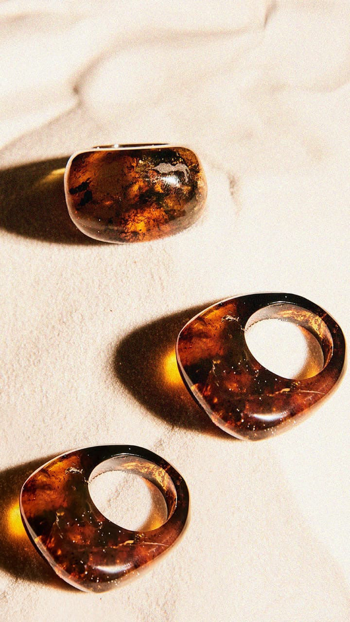 Anillo Grueso Ámbar