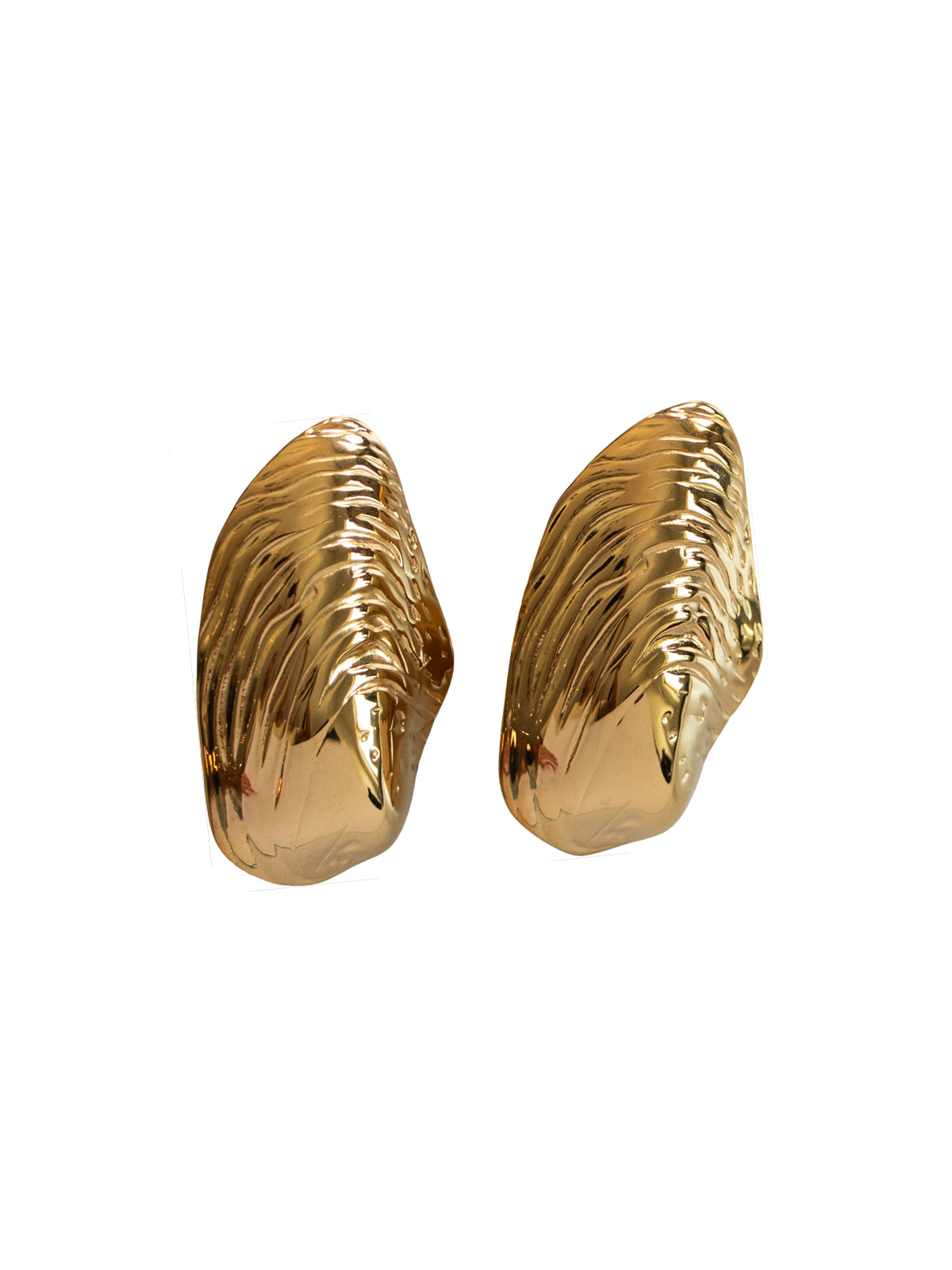 Aretes Dorados Texturizados