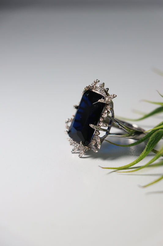 Anillo Plata Cuadro