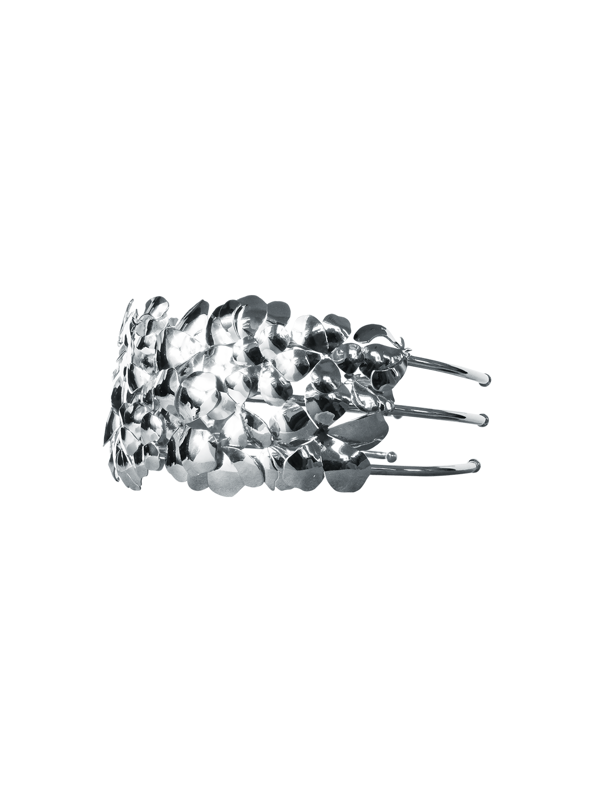 Choker Plata Flores