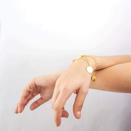 Pulsera Dorada Monedas