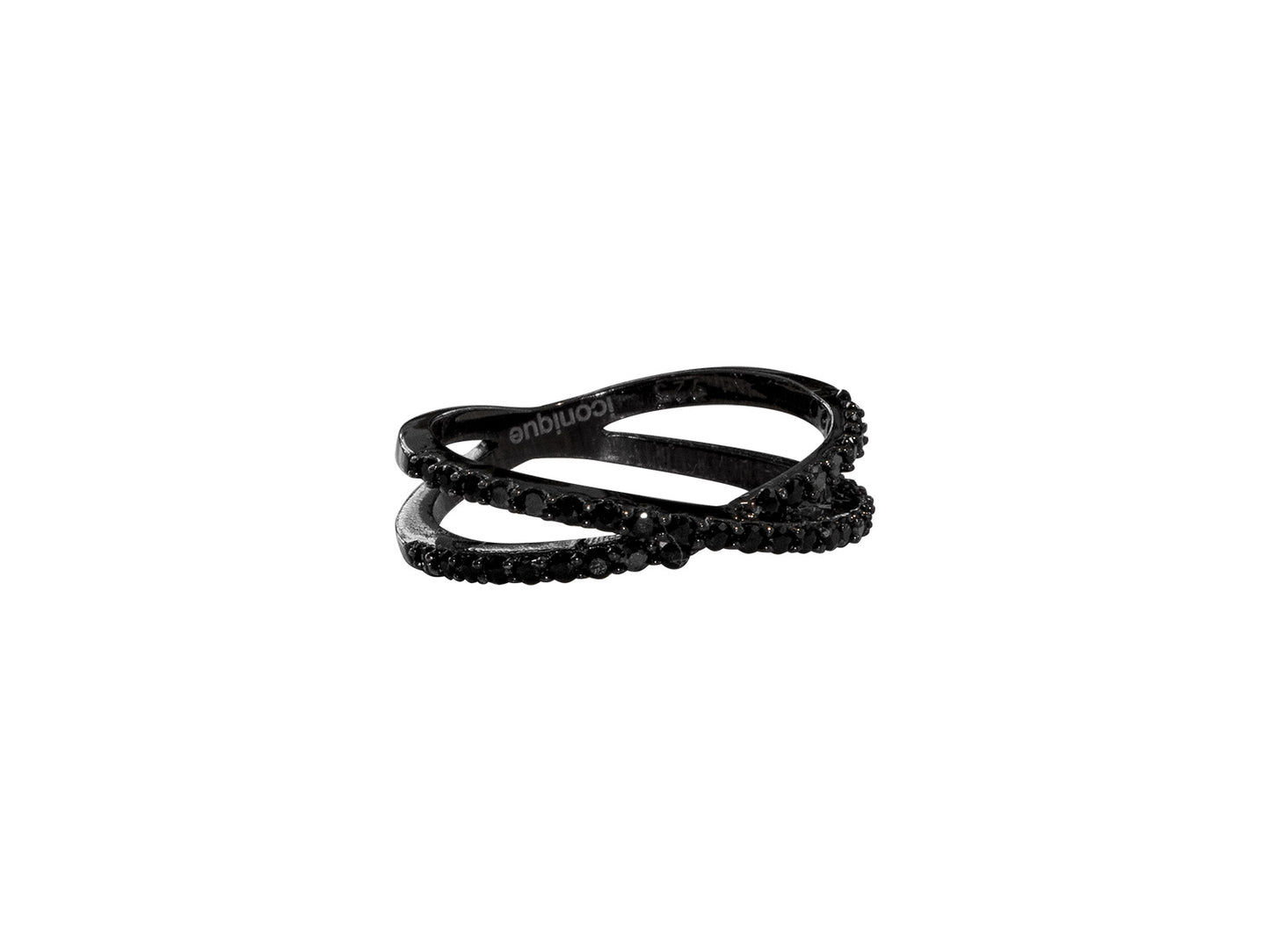 Anillo Cruzado Negro