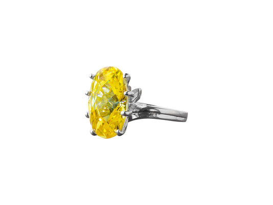 Anillo Plata Ovalada
