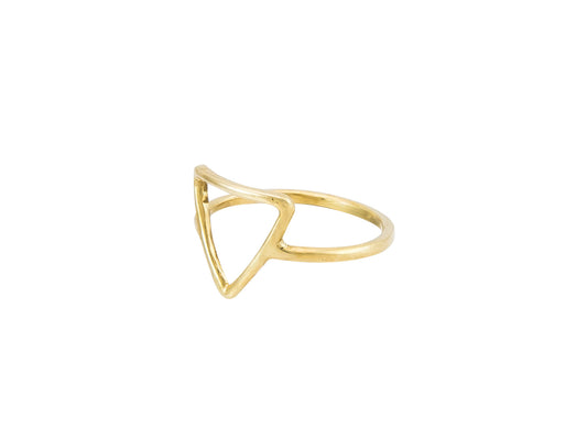 Anillo Triangulo Dorado