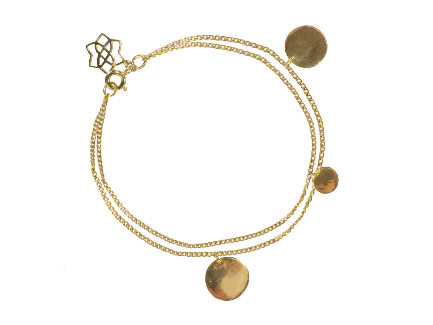 Pulsera Dorada Monedas