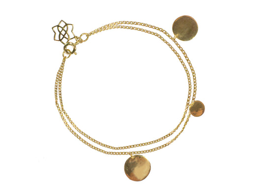 Pulsera Dorada Monedas