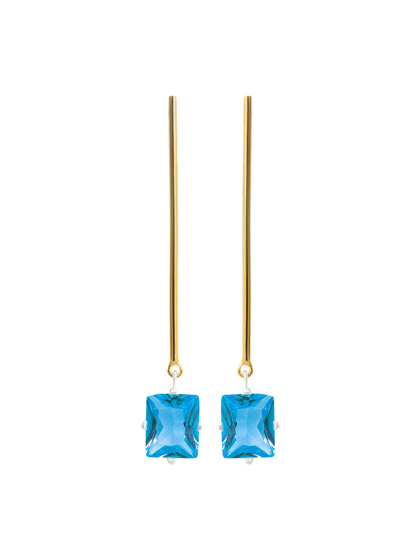 Aretes Largos Dorados
