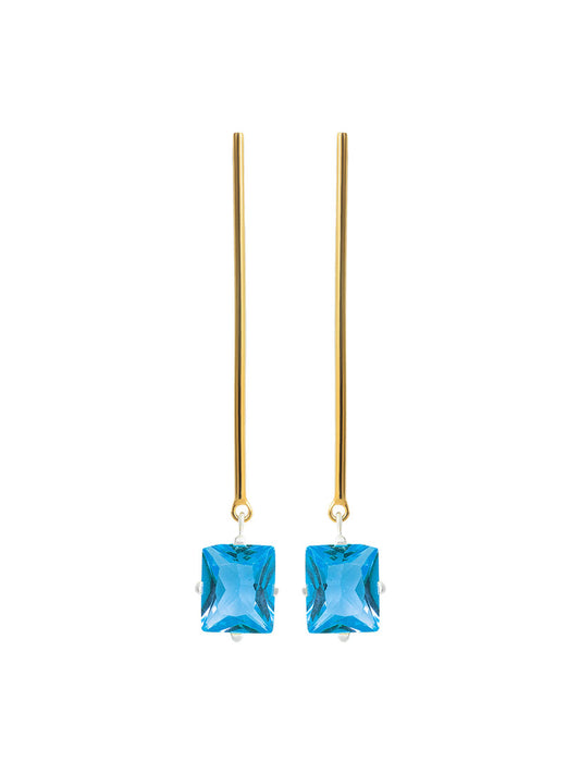 Aretes Largos Dorados